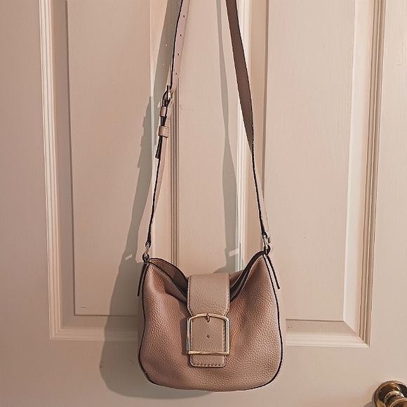 Kate Spade New York Healy Lane Lawrie Leather Shoulder Bag Pale Pink - Picture 1 of 15